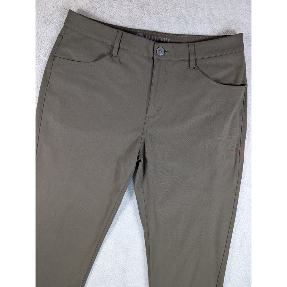 Vuori Meta Pant Mens 32 Dark Oregano Green 5-Pocket Technical Chino V430